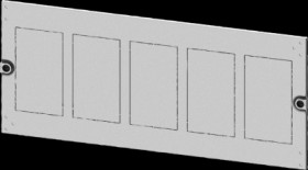 Aperture, rectangular, sheet steel, (W x H x D) 800 x 300 x 10 mm, light gray, 8PQ2030-8BA11