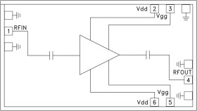 Low Noise Amplifier Chip, 24 - 40 GHz