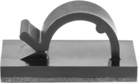 Cable clamp, for magnetic use, max. bundle Ø 8 mm, PA, black, self-adhesive, (L x W x H) 25 x 25 x 11.5 mm, 151-04464