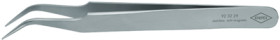 ESD precision tweezers, uninsulated, antimagnetic, stainless steel, 120 mm, 92 32 29