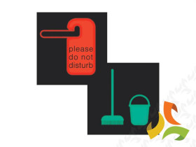 BERKER W.1 Folia do sygnalizatora świetlnego symbol "nie przeszkadzać/proszę posprzątać" 19058011 HAGER