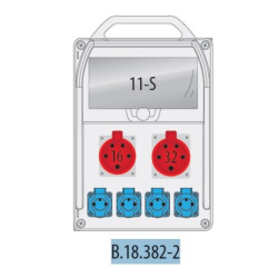 Rozdz 11xS Gn.32/5 16/5 230Vx4 IP44 PAWBOL 813515