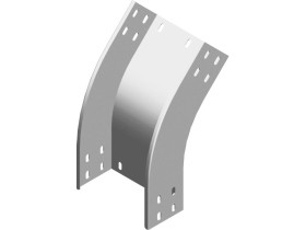 Łuk zewnętrzny 45st LZZMC100H100 grubość blachy 2,0mm 311710 BAKS