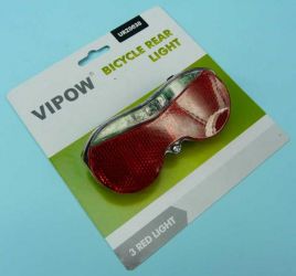 LAMPA ROWEROWA TYLNA (MONTAŻ DO BAGAŻ.)