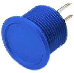 Piezo switch, On-Off, mounting Ø 16 mm, unlit, aluminum, IP69X, 1241.2411.4