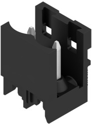 Pin header, 2 pole, pitch 5 mm, straight, black, 1796480000