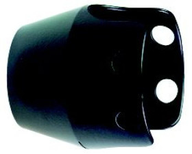 Osłona metalowa do główki przycisku grzybkowego fi 40mm blokowana kłódką czarna ZBZ1602