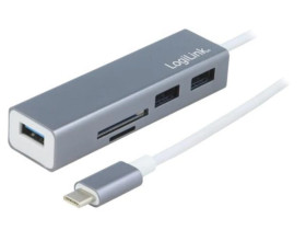 UA0305 Hub USB, microSD,SD, USB A gniazdo, USB C wtyk, USB 3.1, 5Gbps