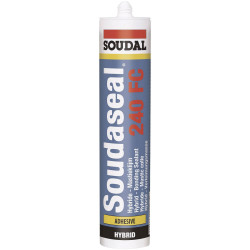 Soudal 83111104 FIX ALL CRYSTAL Adhesive Sealant 290ml Clear Elastic Bond