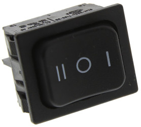 Przełącznik kołyskowy Wł.-wył.-wł. Nie 6 A DPDT Czarny IP40 Marquardt