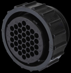 0-0206150-1 37-pin plug for empty housing for socket contacts