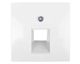 Berker/B.Kwadrat Element centralny gniazda przyłączeniowego 1xUAE kremowy 5314078982