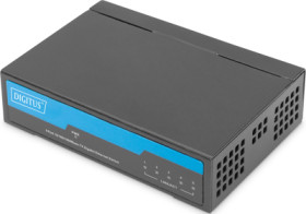 Ethernet switch, unmanaged, 5 ports, 1 Gbit/s, 100-240 VAC, DN-80202