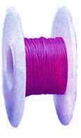 AWG30PTFE-30F Drut w izolacji teflonowej PTFE, średnica: 0.25 mm fioletowy, rolka 30.5m (100ft)
