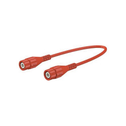 St&#xE4;ubli 679770-20022 XLSS-58 safety test lead 2m red BNC plug gold/brass pins