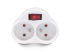 Gniazdko prądowe X2 z wyłącznikiem Maclean Energy MCE31 3680W MCE31