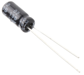 Kondensator 10μF 35V dc Radialny, Otwór przelotowy RS PRO roztaw: 2mm 5 (Dia.) x 11mm