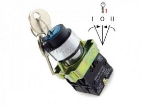 Stacyjka 3-pozycje chwilowe metal ( 1-0-1 ) + 0