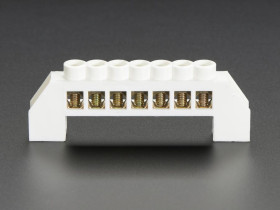 Adafruit Power Distribution Bus - 7 x 6mm diameter solid brass