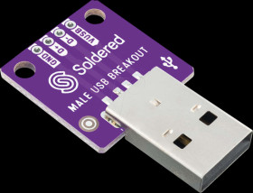 333133 Developer boards - USB Type-A adapter board, connector