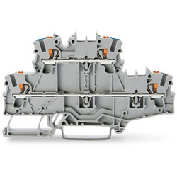 Dwurzędowa złączka szynowa WAGO poziomy: 2 14AWGWciskane TOPJOB S