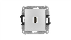Icon Mechanizm Gniazda Pojedynczego Hdmi 2.0, Bez Pola Opisowego Srebrny...