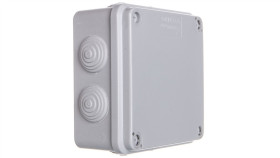 Puszka Hermetyczna Natynkowa 108X108x56mm Ip44 Szara Ph-1A.3 28.13