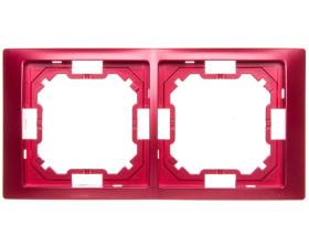 Simon Basic Neos Ramka podwójna rubinowy BMRC2/033