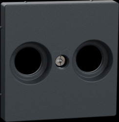 MEG4122-0414 System M, antenna socket outlet, anthracite, central plate