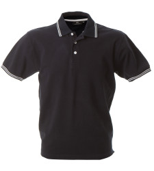 STOCCARDA BLACK POLO M/CORTA