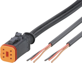 ifm Electronic E12546 Linia połączenia złącze żeńskie proste 1 m Ilość pinów: 6 1 szt.