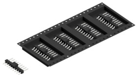 Pin header, 9 pole, pitch 2.54 mm, straight, black, SL12SMD0329ZBTR