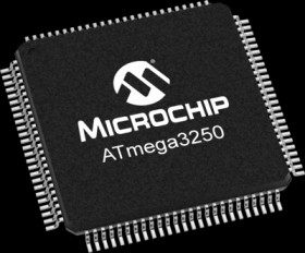 AVR microcontroller, 8 bit, 16 MHz, TQFP-100, ATMEGA3250-16AU