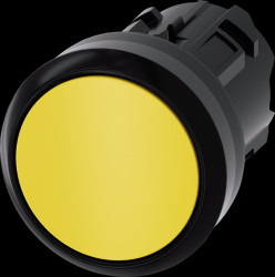 3SU1000-0AB30-0AA0 SIRIUS ACT pushbutton, Ø 22 mm yellow