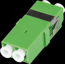 DN-96007-1APC-OF Fiber optic coupler, LC/APC duplex, SM, without flange, green