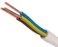 YDY3x1.5 Przewód sieciowy (drut) YDY 3x1.5 - podtynkowy cena za mb (okrągły)