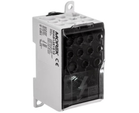 Blok dystrybucyjny - rozdzielczy OJL280A czarny we: 1xAl/Cu 35-120 wy: 2x6-35mm2/5x2,5-16mm2/ 4x2,5-10mm2 1000V MAB1281S10