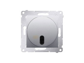 SIMON 54 Wyłącznik zdalnie sterowany z przekaźnikiem (moduł) 8(2) A 230V srebrny mat *Wymagana instalacja 3-przewodowa DWP10P.01