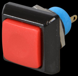 IPC3SAD6 Square push button, Ø 13.6 mm, 0.2 A - 250 VAC, red