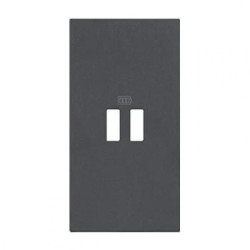 LIVING NOW plakietka ładowarki USB 2mod. czarny KG12C