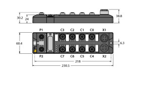 Moduł cyfrowych wejść/wyjść Turck Kompaktowy wieloprotokołowy moduł we/wy TBEN-L4 Ethernet TBEN-L4-16DIP