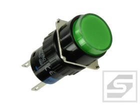 Przełącznik LAS1-AY-11Z/G/24V;ON-ON ziel.;podśw.LED24V;5A/250V;bistab.