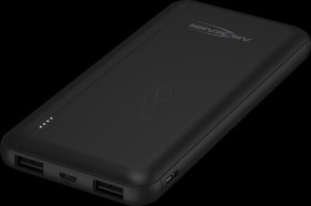 1700-0132 Powerbank, Li-Ion, 10000 mAh, 2x USB, black