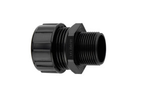 Łącznik do kanałów kablowych Flexicon gwint M25mm 25mm Element stały prosty Nylonowy Szary