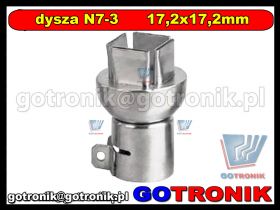 Zapasowa dysza N7-3 17,2x17,2mm do stacji HOT-AIR ZD-912 ZD-939