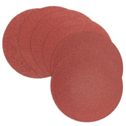 Krążki ścierne 125mm K60 K80 K100x2 K120x2 zestaw 6szt. 63H652