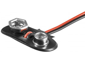 1x 9 V Block koszyk na baterie wolne końce kabla