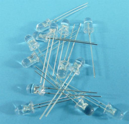 LED 5mm BLUE 4,5cd CLEAR