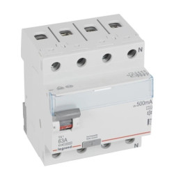 Wyłącznik różnicowoprądowy 4P 63A 0,5A typ A P304 TX3 411796
