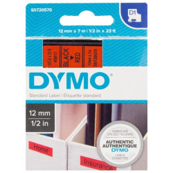 Taśma do drukarek D1 12mm x 7m czarny/czerwony S0720570